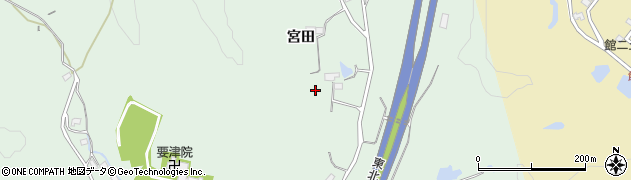 岩手県一関市赤荻宮田周辺の地図