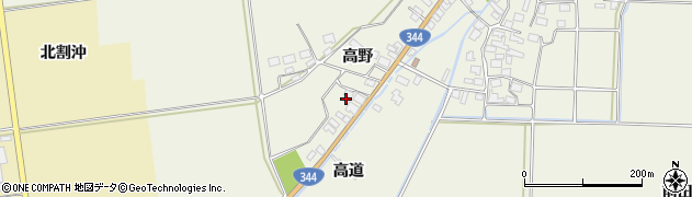 山形県酒田市安田高野41周辺の地図