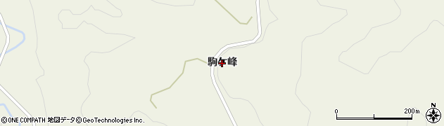 岩手県一関市舞川（駒ケ峰）周辺の地図