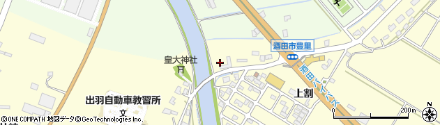 山形県酒田市豊里（堂脇）周辺の地図