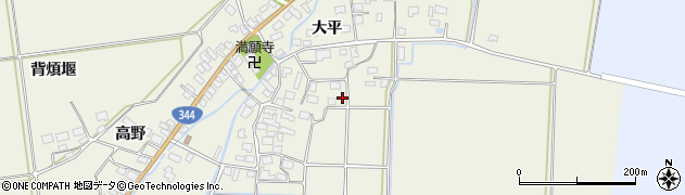 山形県酒田市安田大平68周辺の地図