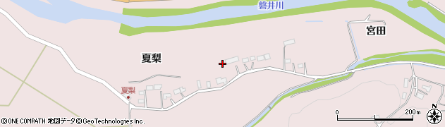 岩手県一関市厳美町夏梨25周辺の地図