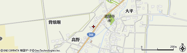 山形県酒田市安田高野30周辺の地図