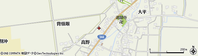 山形県酒田市安田高野25周辺の地図
