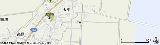 山形県酒田市安田大平56周辺の地図