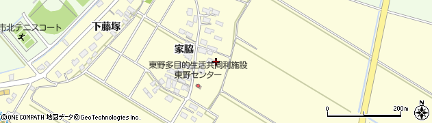 山形県酒田市豊里（家脇）周辺の地図
