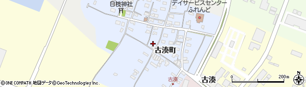 山形県酒田市古湊町周辺の地図