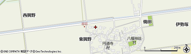山形県酒田市吉田洞ノ上周辺の地図