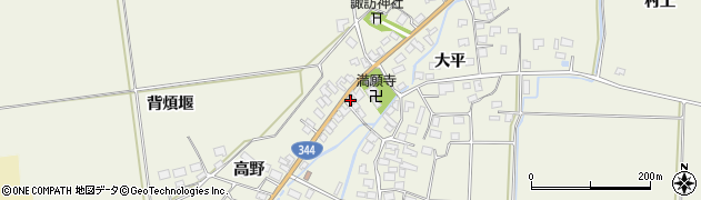 山形県酒田市安田大平168周辺の地図