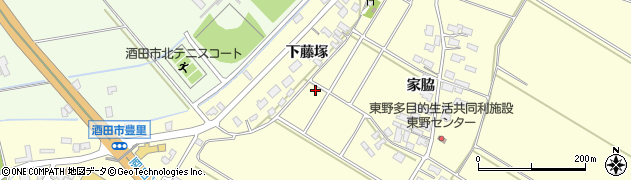 山形県酒田市豊里（下藤塚）周辺の地図