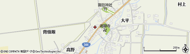 山形県酒田市安田高野1-4周辺の地図