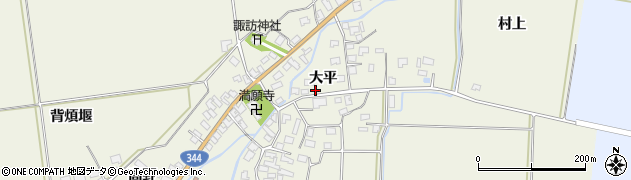 山形県酒田市安田大平54周辺の地図