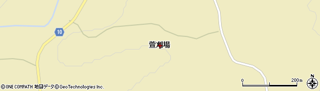 岩手県一関市千厩町奥玉萱刈場周辺の地図