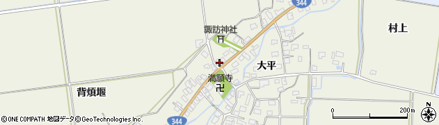 山形県酒田市安田大平152周辺の地図