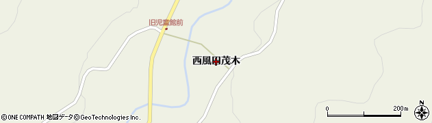 岩手県一関市室根町折壁（西風田茂木）周辺の地図