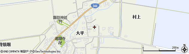 山形県酒田市安田大平36周辺の地図