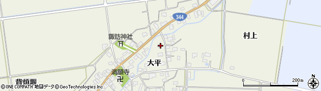 山形県酒田市安田大平44周辺の地図