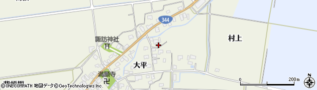 山形県酒田市安田大平41周辺の地図