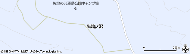 秋田県湯沢市秋ノ宮矢地ノ沢周辺の地図