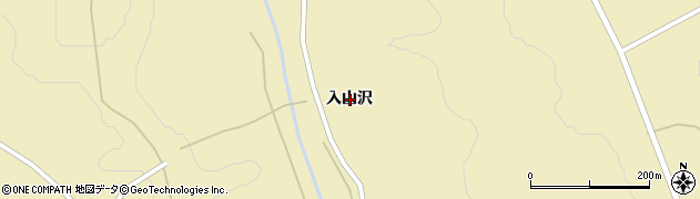 岩手県一関市千厩町奥玉入山沢周辺の地図