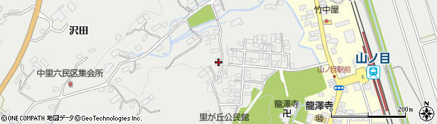 岩手県一関市中里沢田53周辺の地図