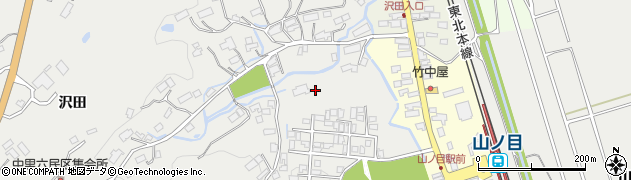 岩手県一関市中里沢田46周辺の地図