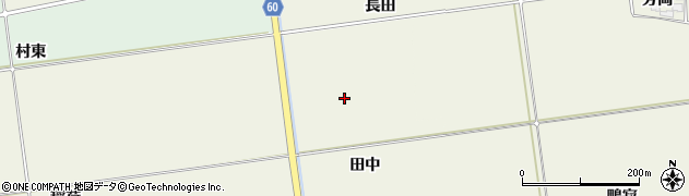 山形県酒田市吉田田中周辺の地図