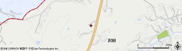 岩手県一関市中里沢田267周辺の地図