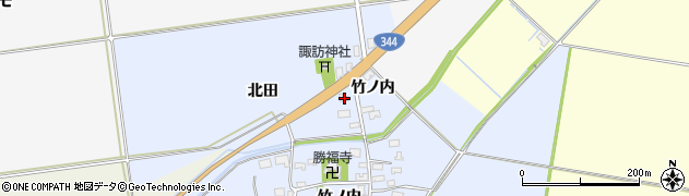 山形県酒田市上安田北田30周辺の地図