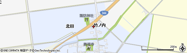 山形県酒田市上安田北田64周辺の地図