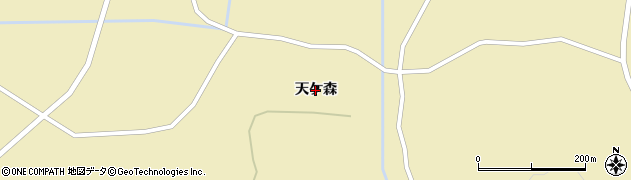 岩手県一関市千厩町奥玉（天ケ森）周辺の地図