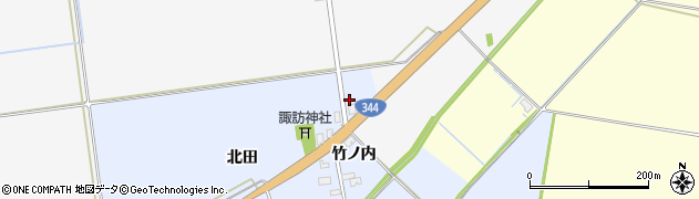山形県酒田市上安田北田33周辺の地図