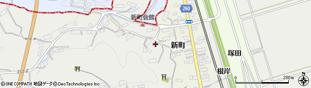 岩手県一関市中里沢田340周辺の地図