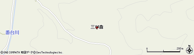 岩手県一関市舞川三ツ森周辺の地図