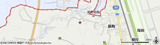 岩手県一関市中里沢田337周辺の地図