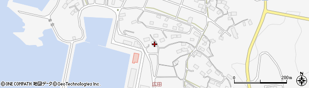 岩手県陸前高田市広田町中沢4周辺の地図