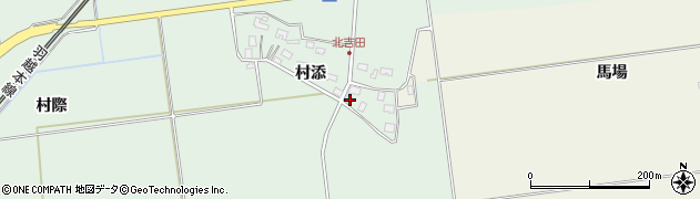 山形県酒田市保岡村添7周辺の地図