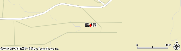 岩手県一関市千厩町奥玉（熊ノ沢）周辺の地図