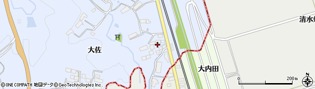 岩手県平泉町（西磐井郡）平泉（大佐）周辺の地図