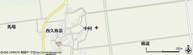 山形県酒田市庭田（中村）周辺の地図