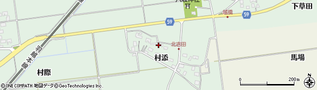 山形県酒田市保岡村添42周辺の地図