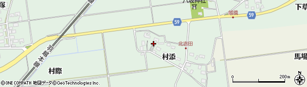 山形県酒田市保岡村添47周辺の地図
