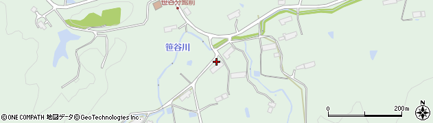 岩手県一関市赤荻笹谷345周辺の地図