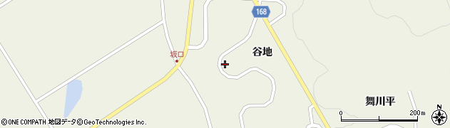 岩手県一関市舞川谷地118周辺の地図