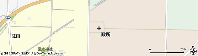 山形県酒田市政所（セウシヨ）周辺の地図