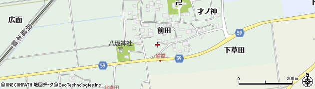 山形県酒田市保岡前田72周辺の地図