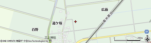 山形県酒田市保岡広面周辺の地図