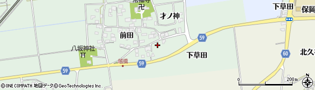 山形県酒田市保岡前田4周辺の地図