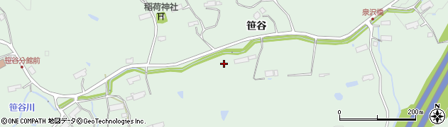岩手県一関市赤荻（笹谷）周辺の地図