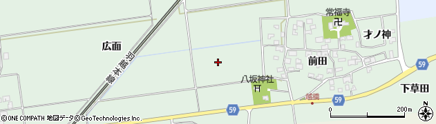 山形県酒田市保岡（堰中瀬）周辺の地図
